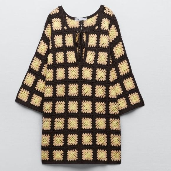 Zara Limited Edition Crochet Dress New - Picture 7 of 13